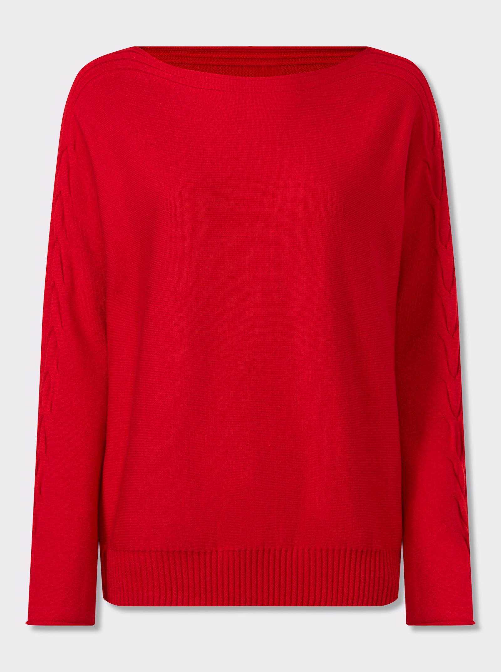 heine Langarm-Pullover - erdbeere