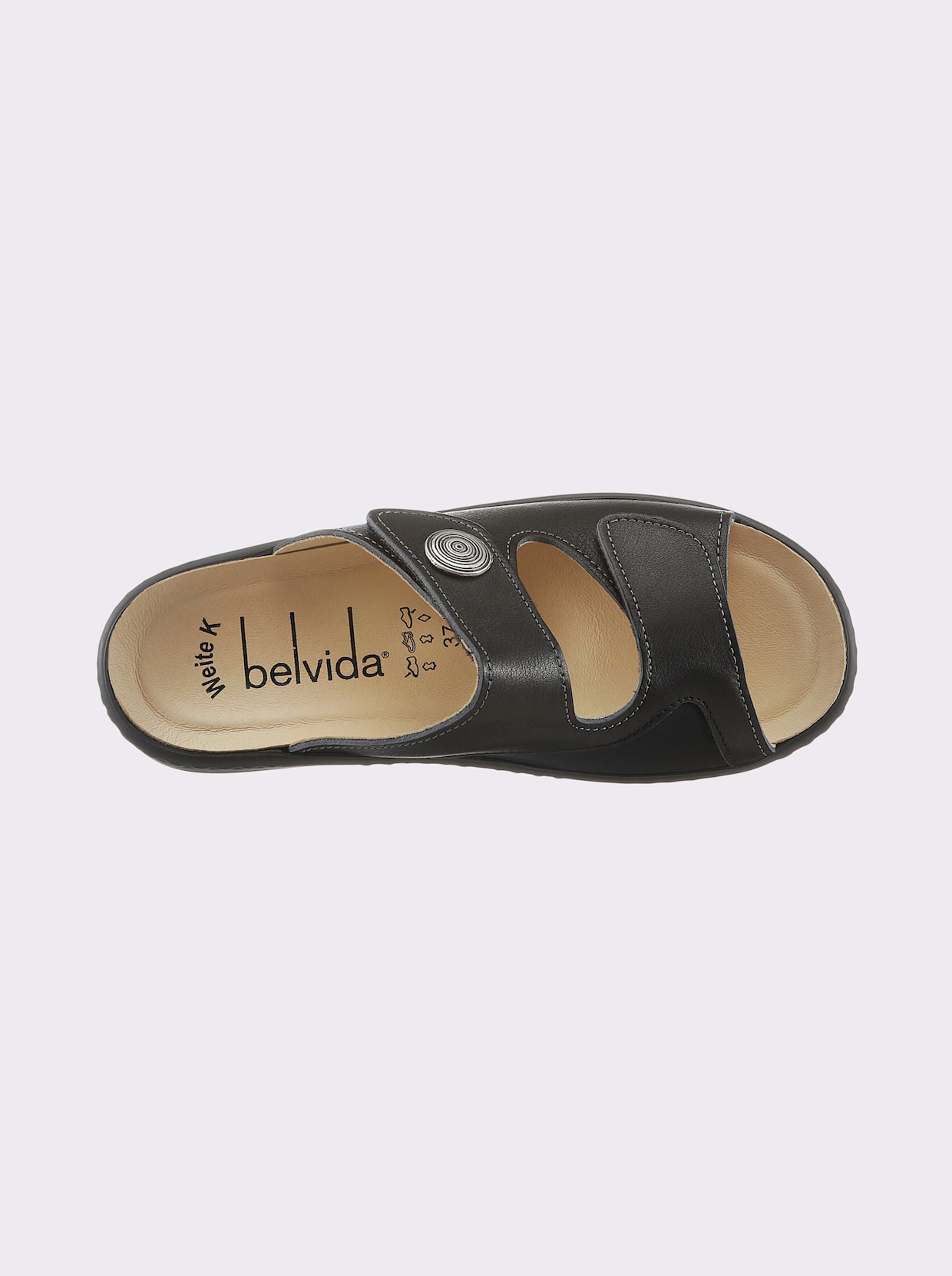 Belvida slippers - zwart