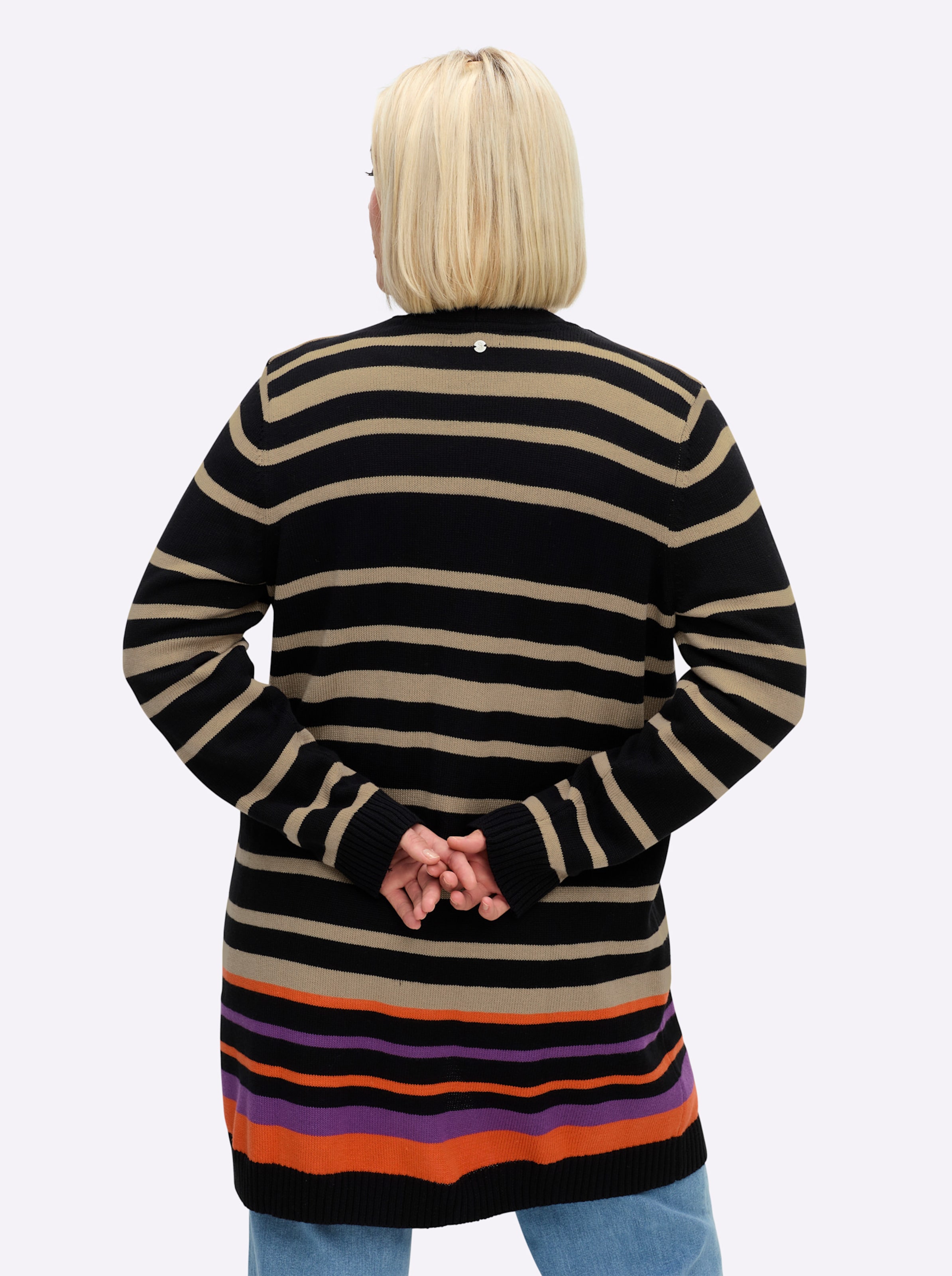 Longstrickjacke