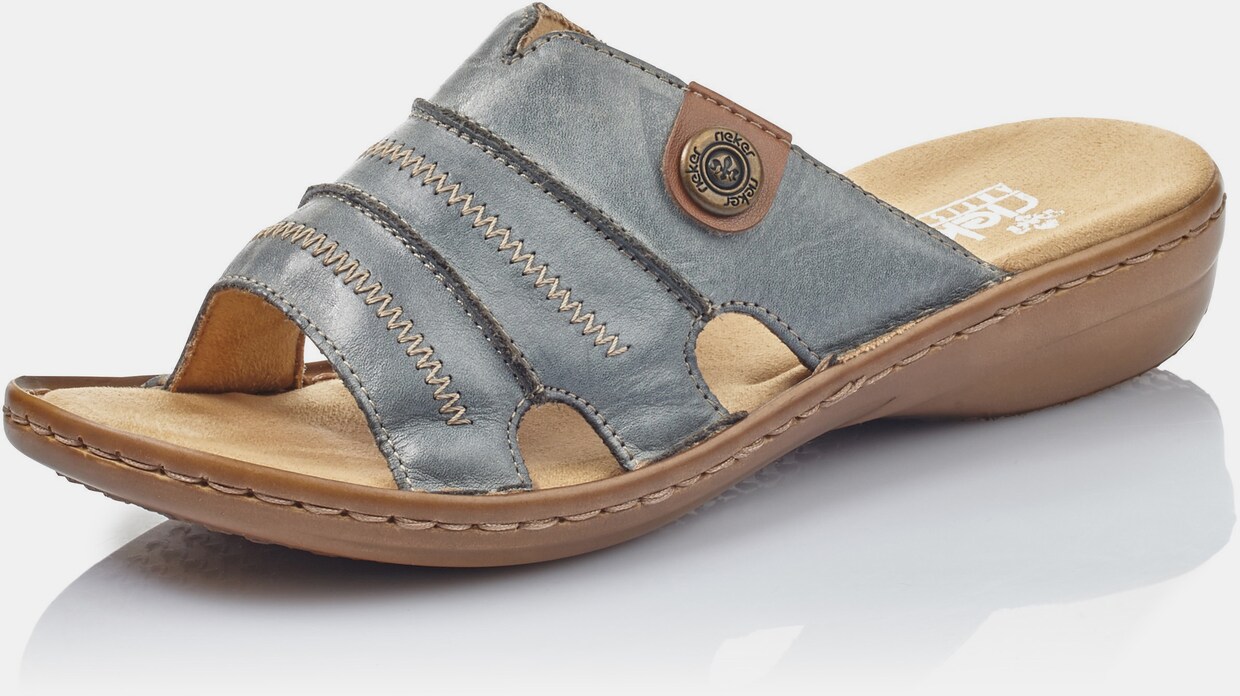Rieker Pantolette - jeansblau