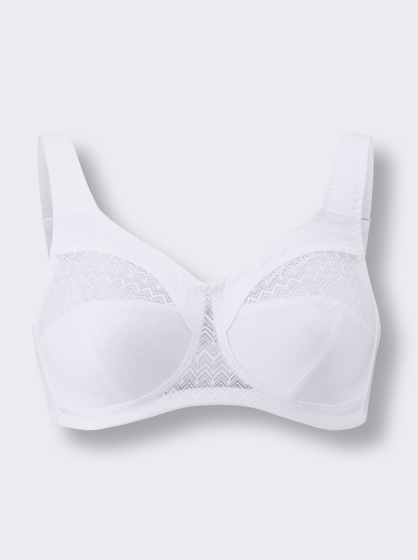 Sport-BH ohne Bügel - weiß