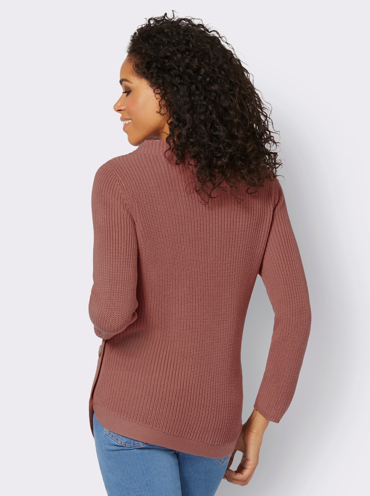 Pullover met lange mouwen - rozenhout