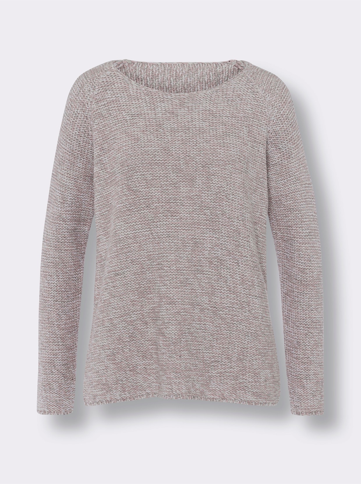 heine Pullover - mauve-hellgrau-meliert