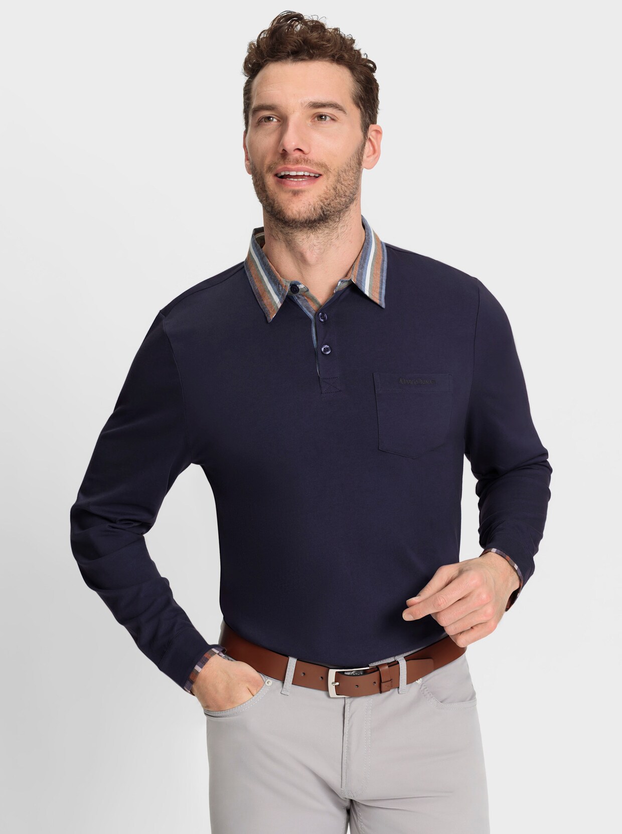 Marco Donati Shirt met lange mouwen - marine