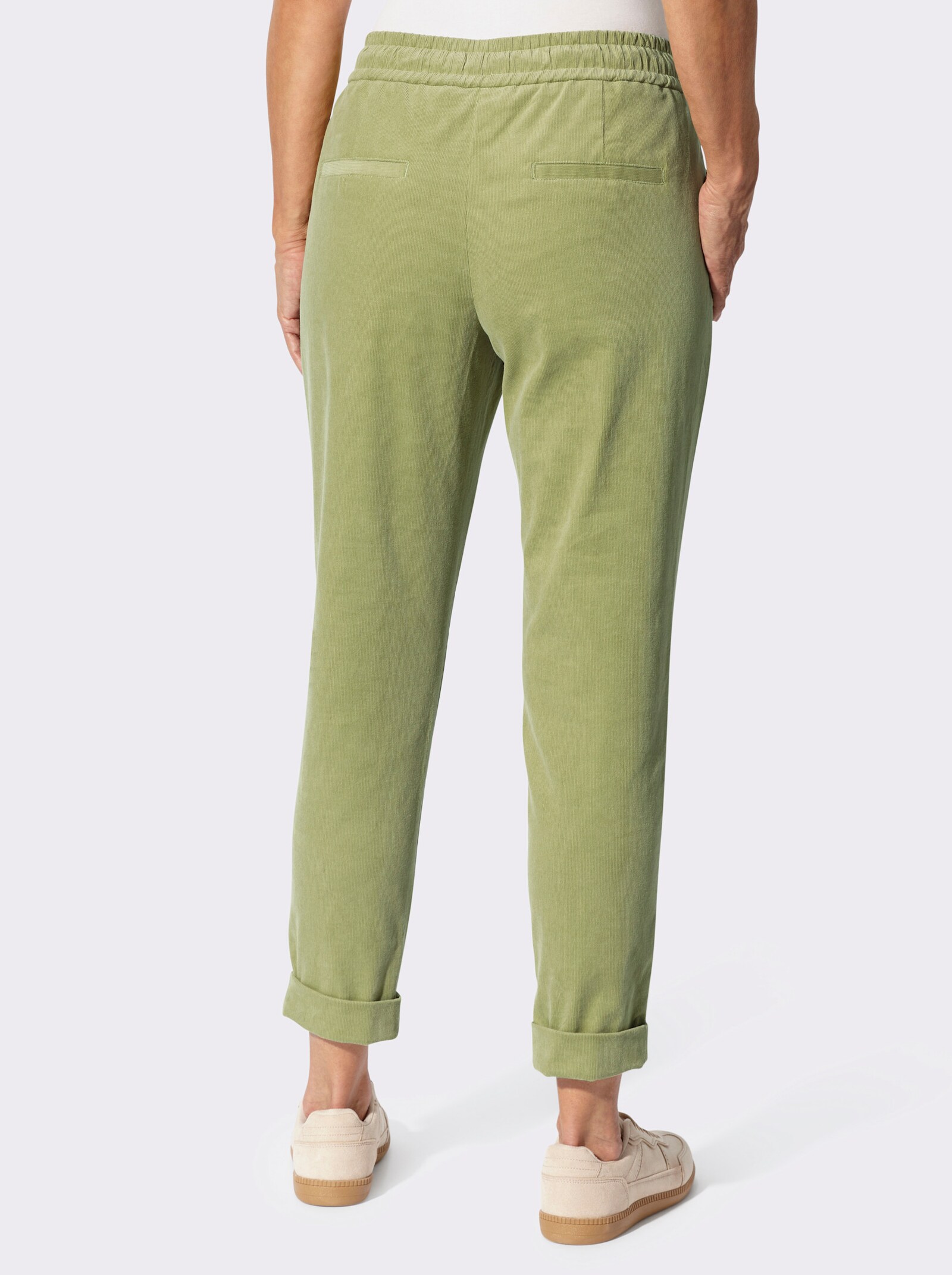 Cordhose mit Schlupfbund - schilf