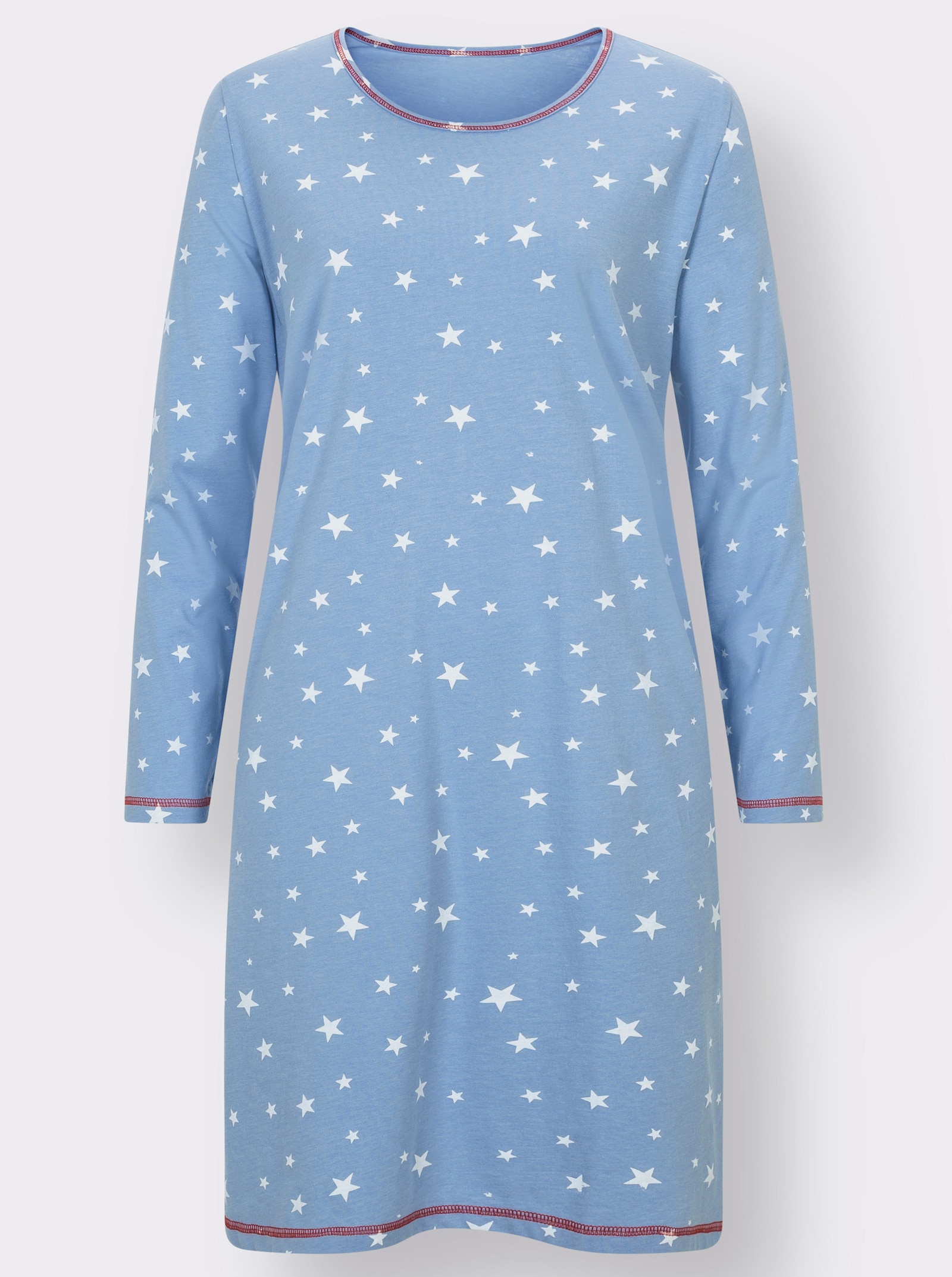 wäschepur Sleepshirts mit Sternchen-Motiven - blau-bedruckt + blau