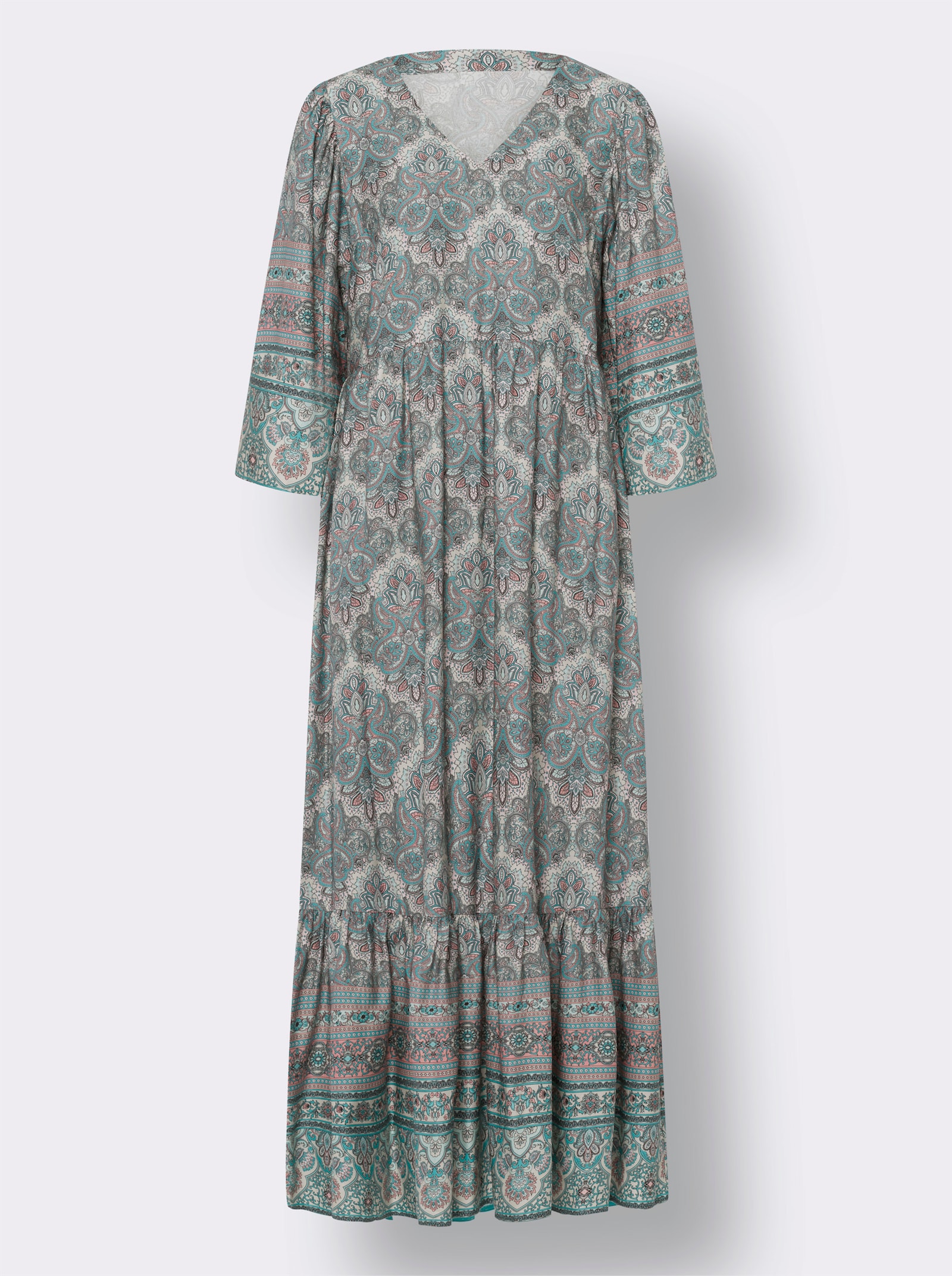 heine Robe d'été au motif paisley - sable-rose flamant imprimé