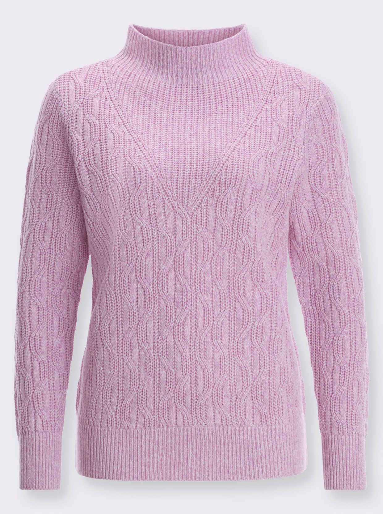 Pullover met lange mouwen - orchidee gemêleerd