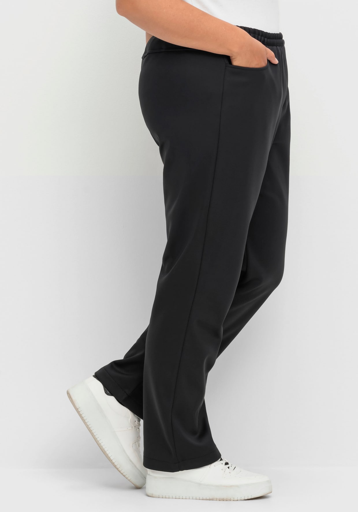 Thermohose mit Fleece-Futter - schwarz