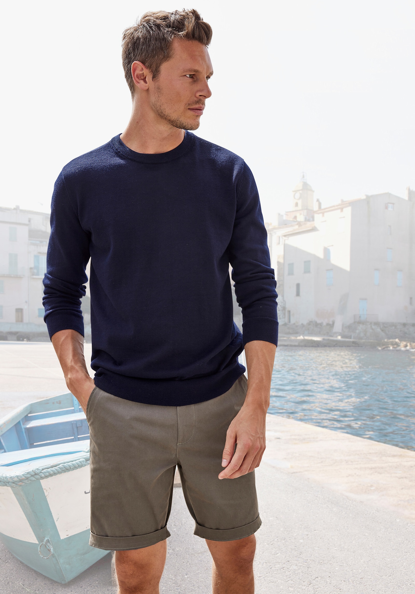 H.I.S Gebreide pullover - navy