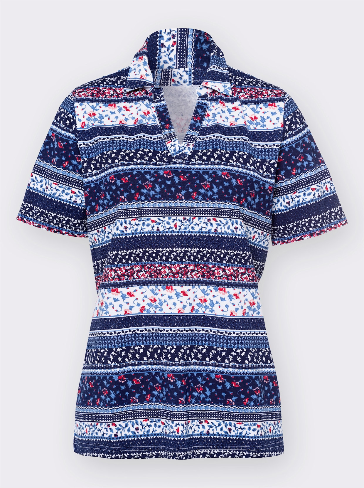 T-shirt à manches courtes - bleu nuit imprimé