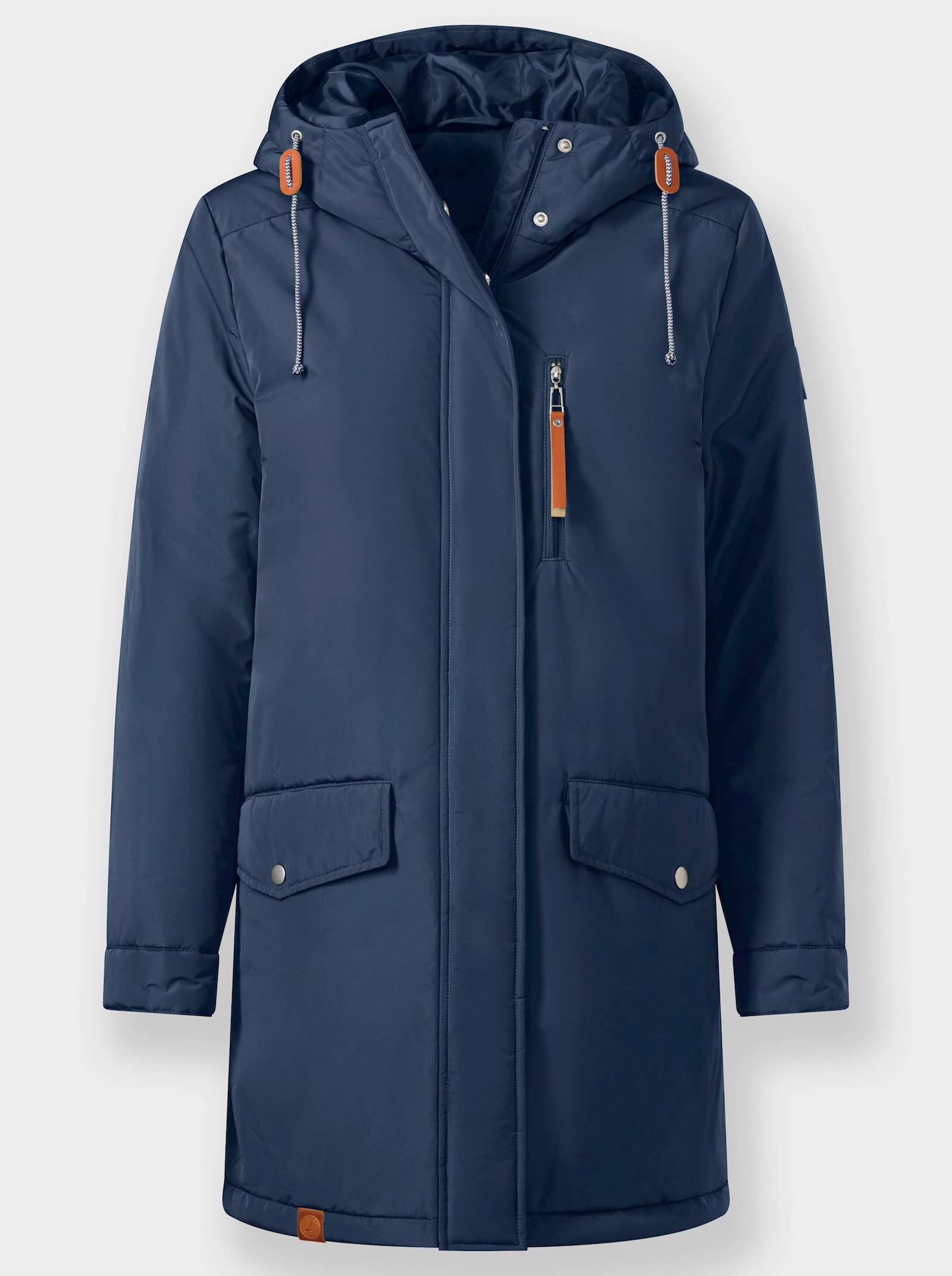 Regenjacke mit Wattierung - dunkelblau