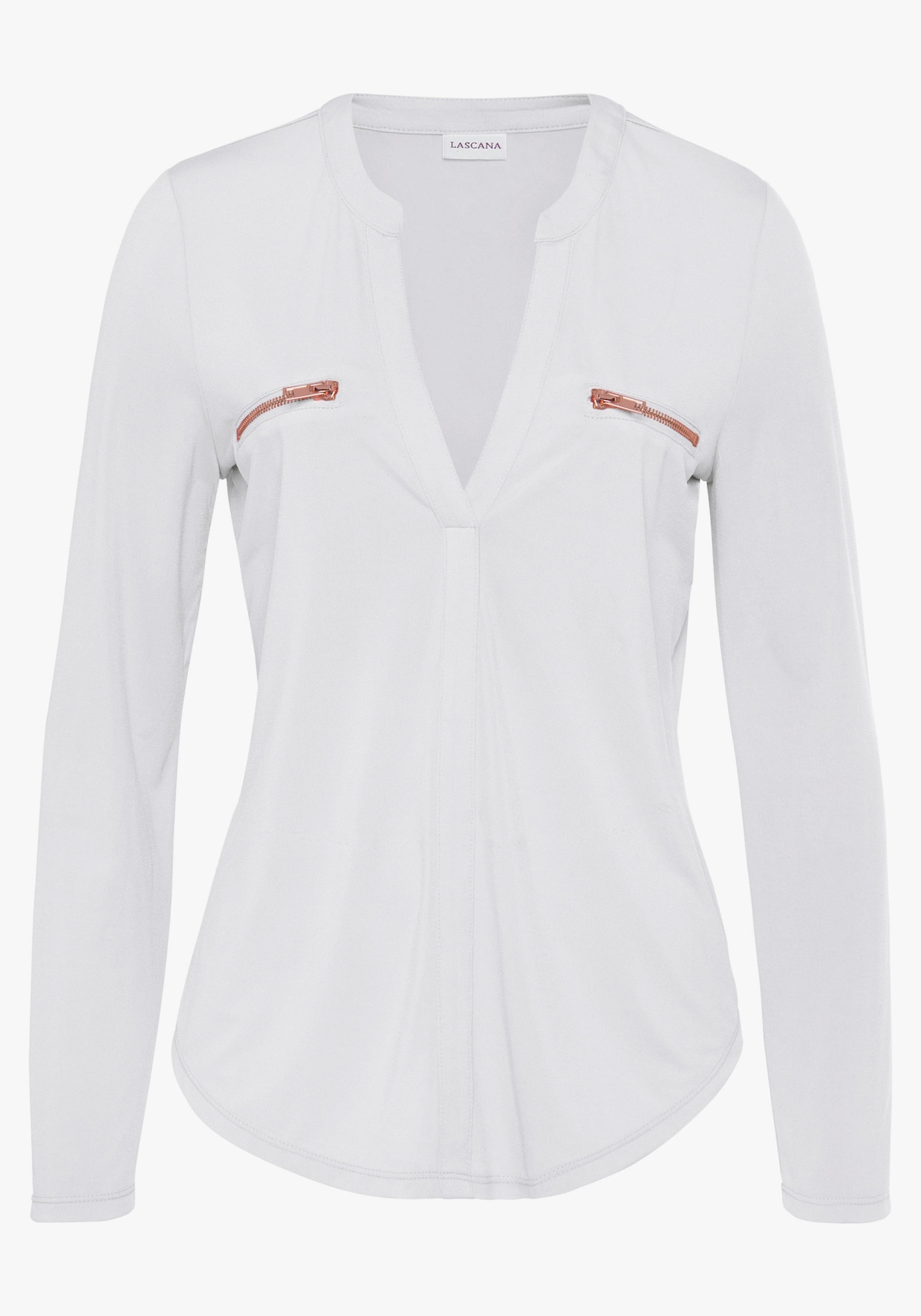 LASCANA Shirt met lange mouwen - crème