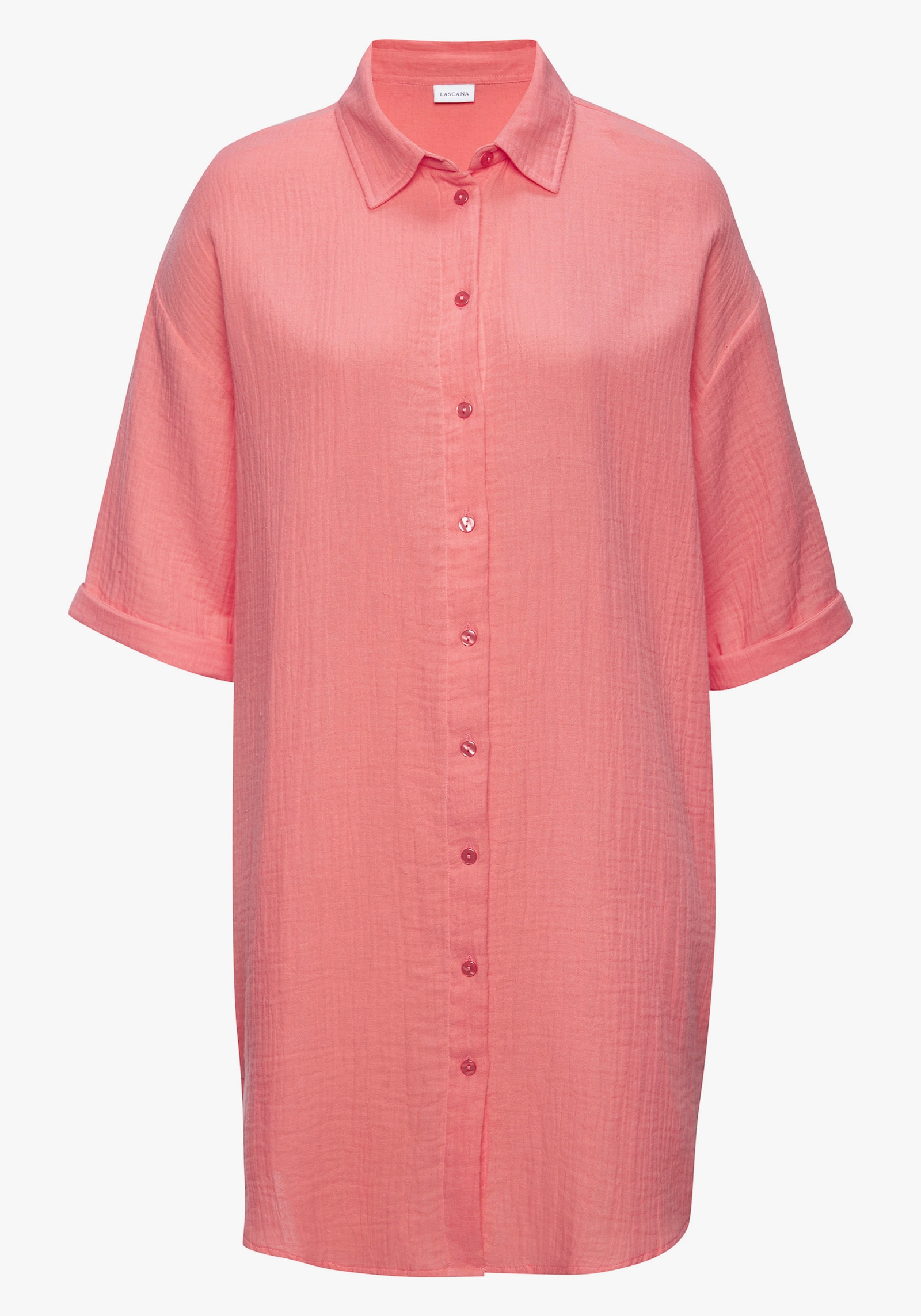 Beachtime Longbluse - koralle