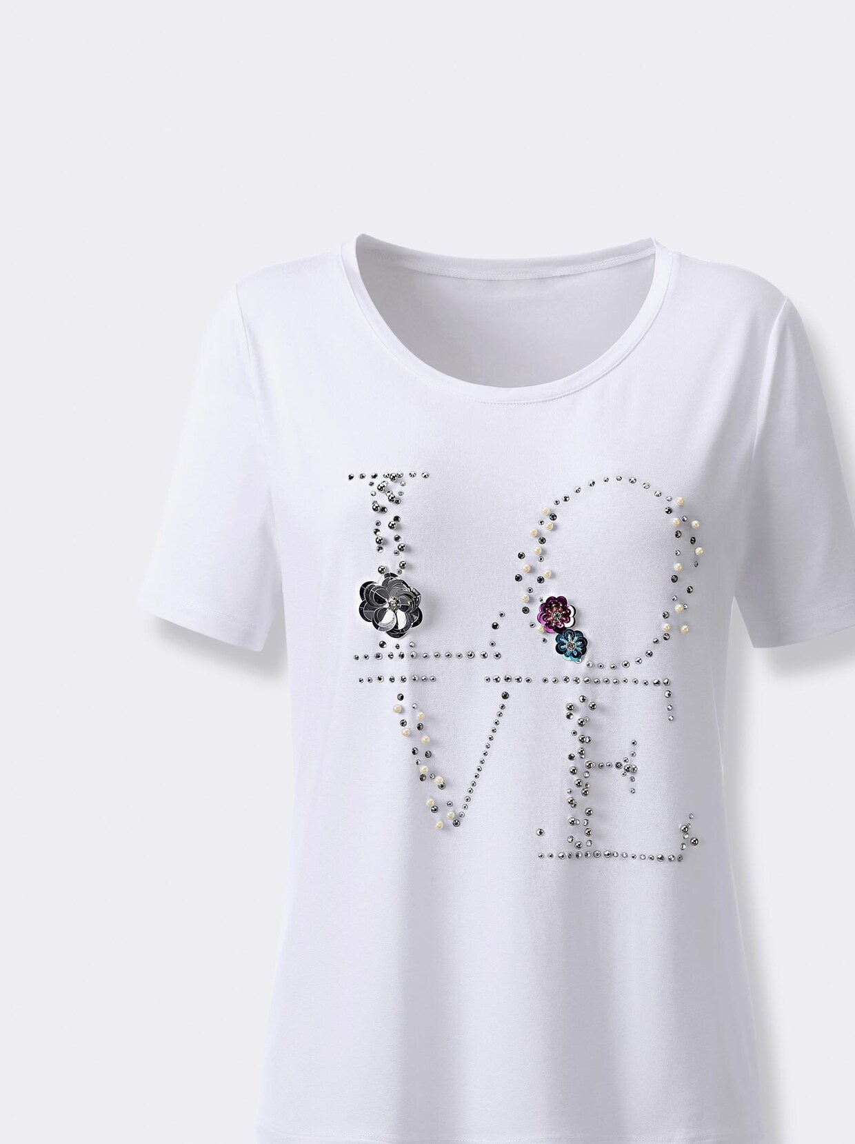 Kurzarmshirt - weiß