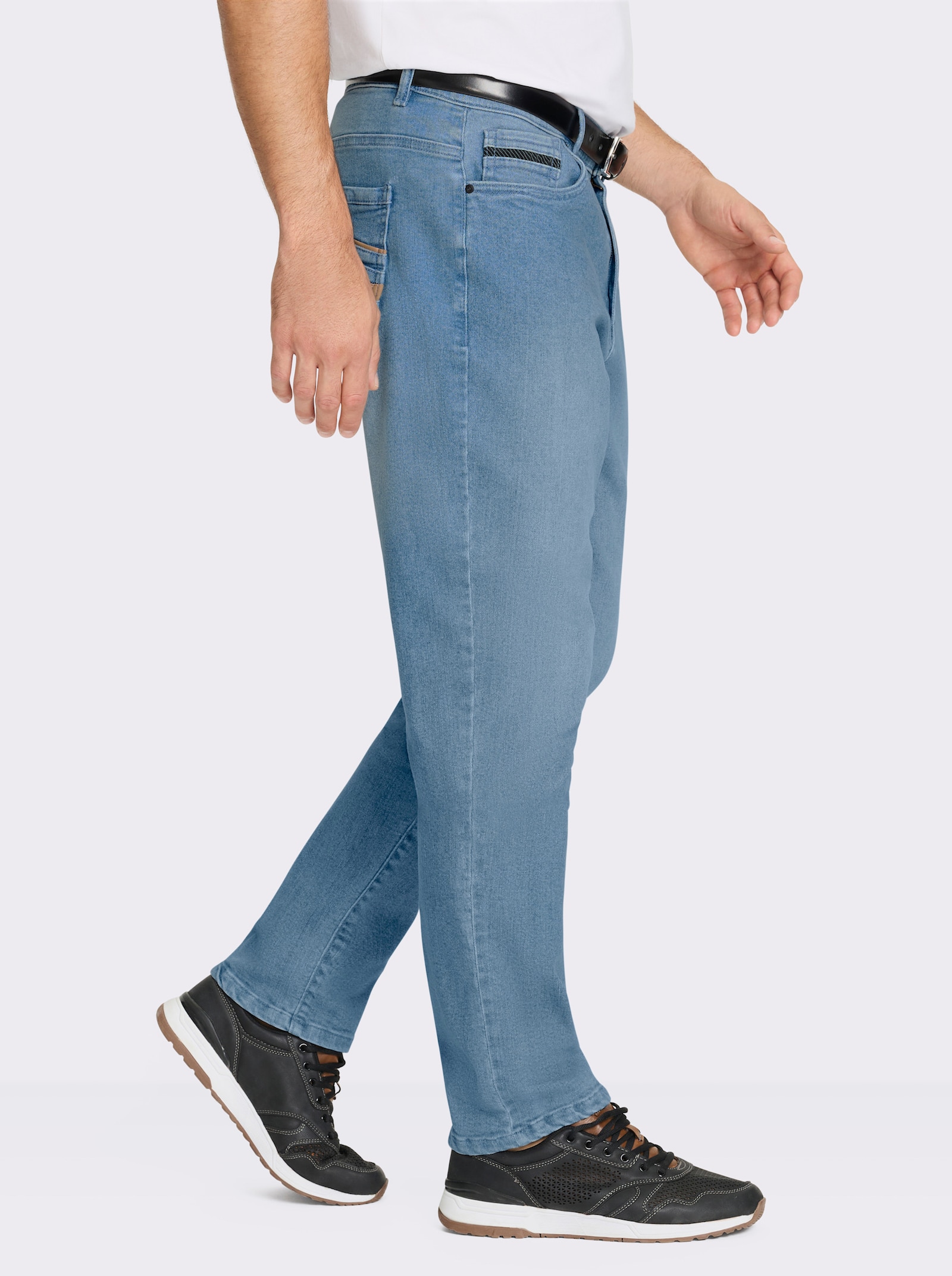 Marco Donati 5-Pocket-Jeans in Baumwoll-Stretch-Qualität - blue-bleached