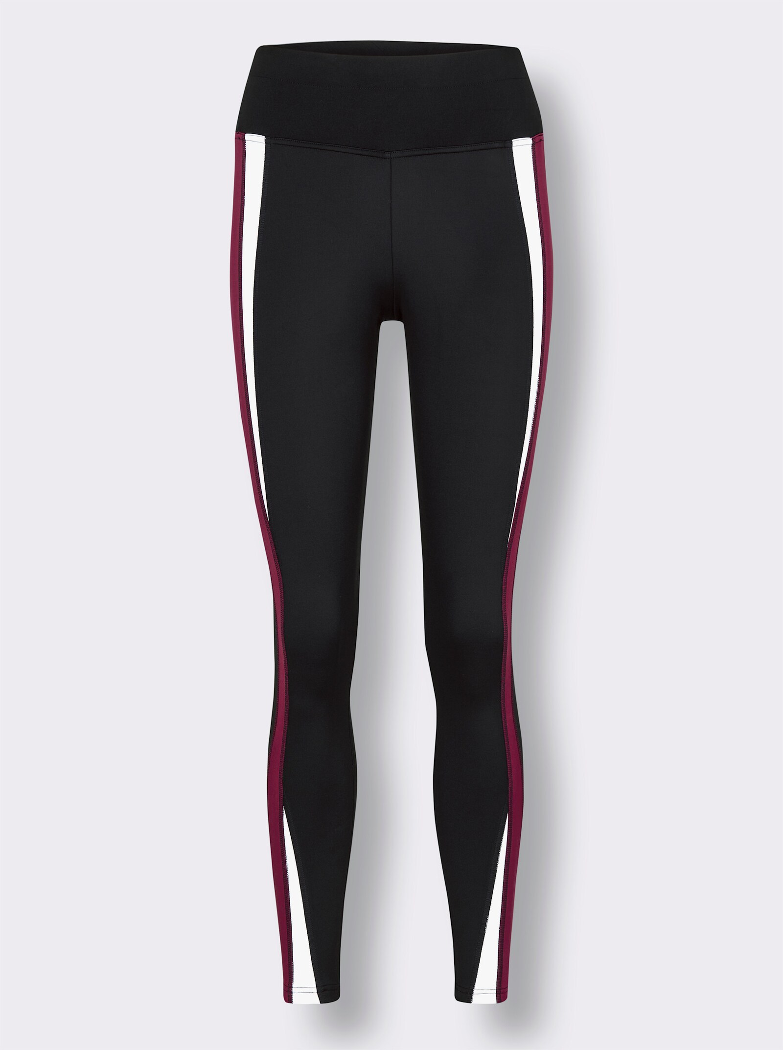 Catamaran Sports Funktionstights mit Kontrast-Einsätzen - schwarz