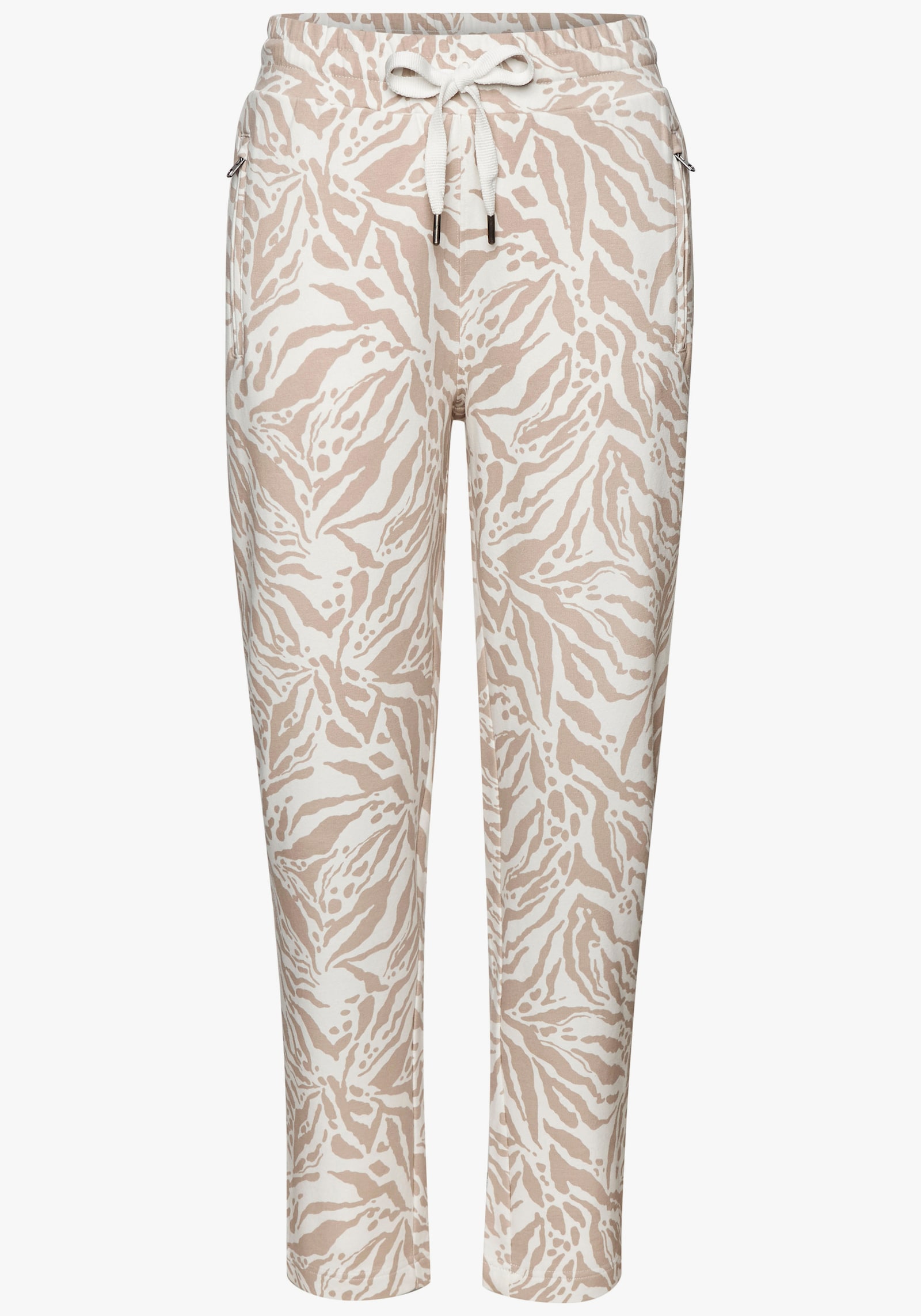 Venice Beach Sweathose - creme-taupe bedruckt