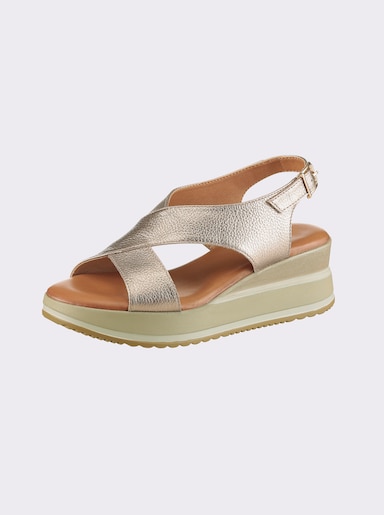 heine Sandales - couleur bronze
