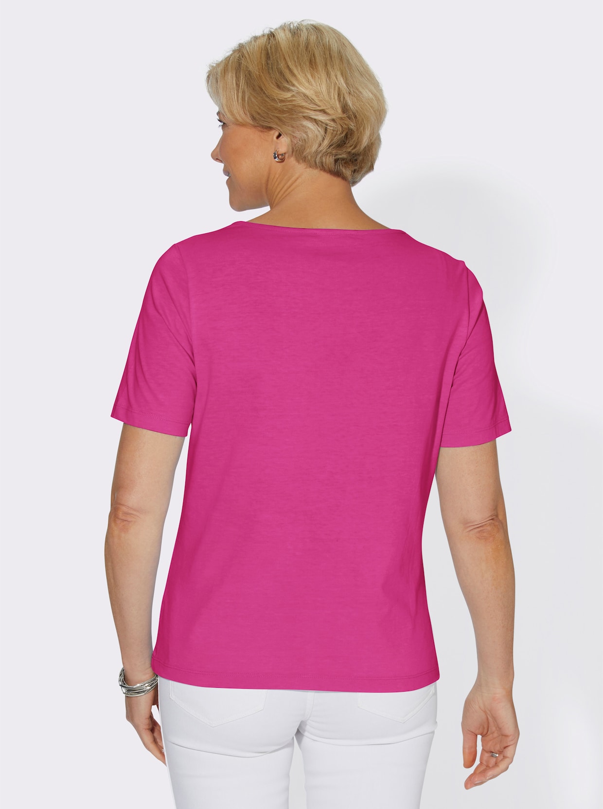 Kurzarmshirt - fuchsia