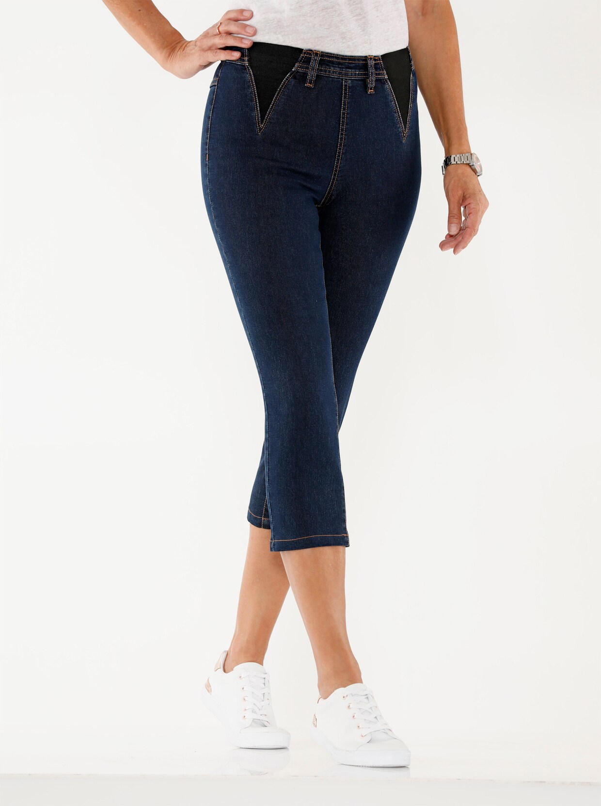 3/4-Jeans - dark blue