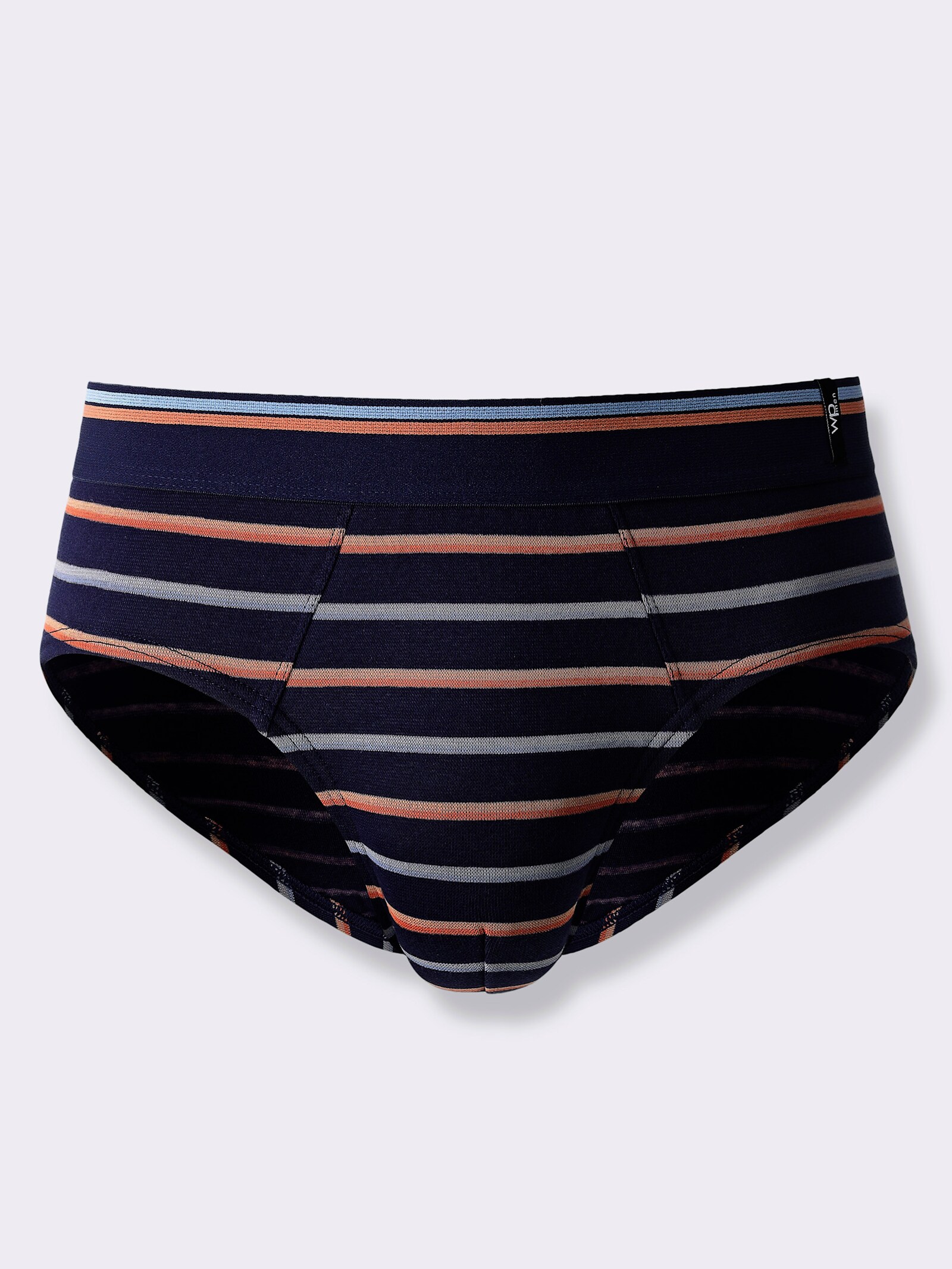 wäschepur men Slip - marine-getupft + marine-gestreift