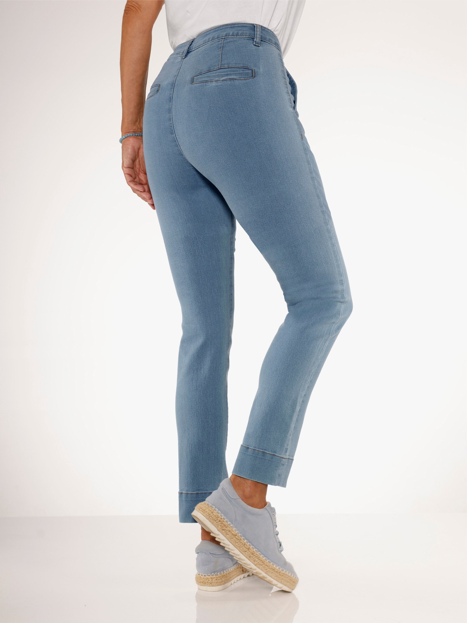 Chinohose in Denim-Qualität - blue-bleached