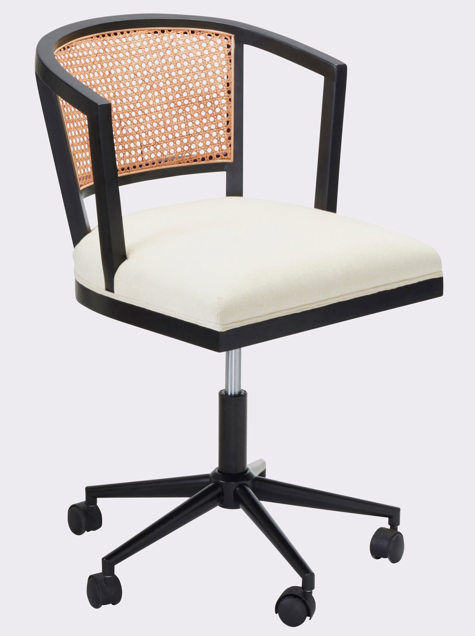 Schreibtischstuhl - schwarz-natur
