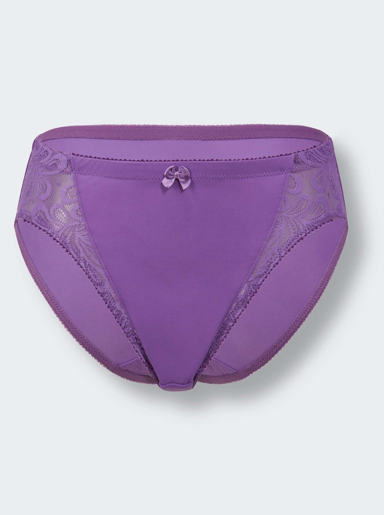 wäschepur Jazzpants mit Spitzen-Einsatz - lila