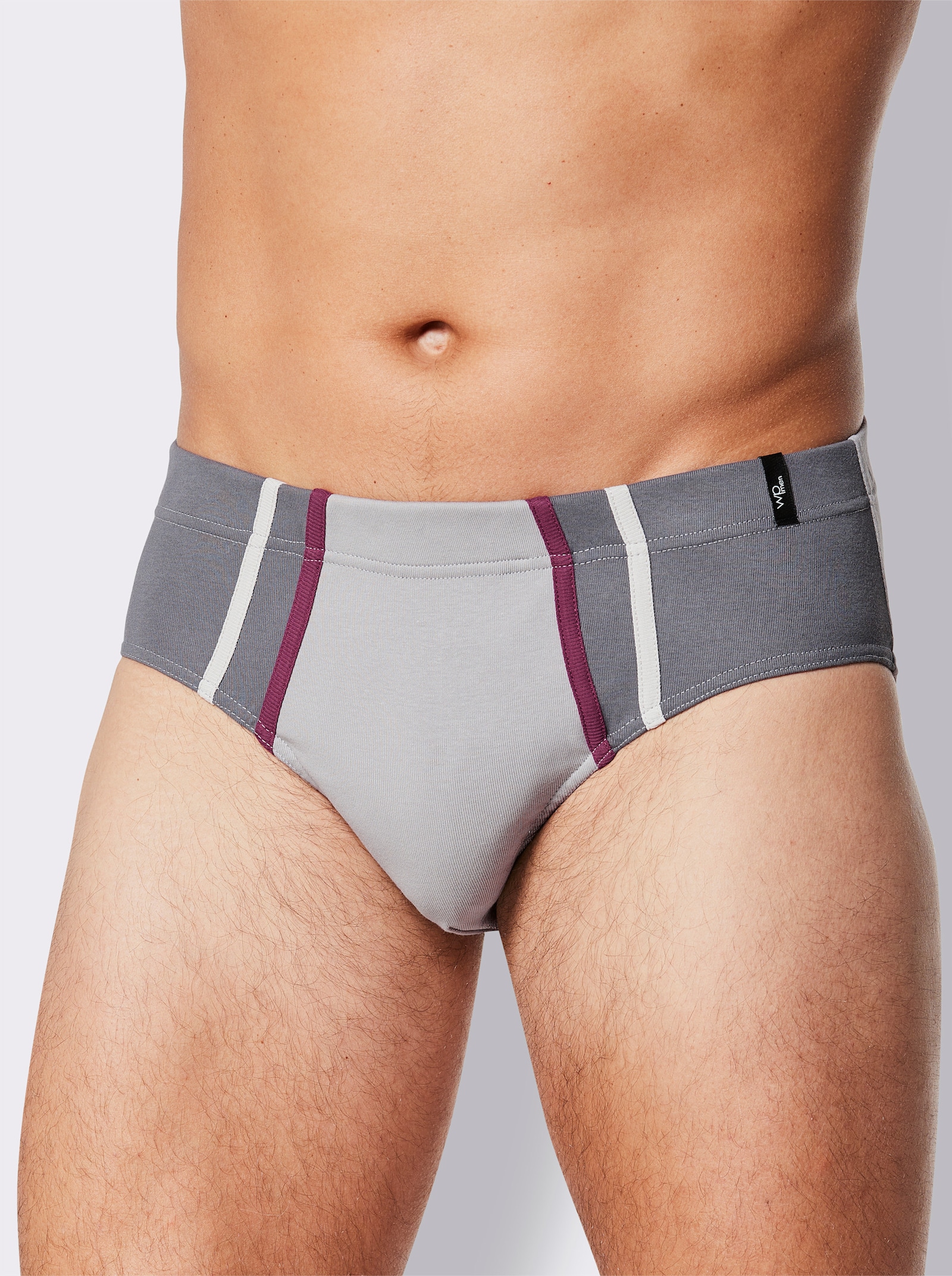 wäschepur men Slipy - džínová modrá + antracitová + modrá + kamenná šedá