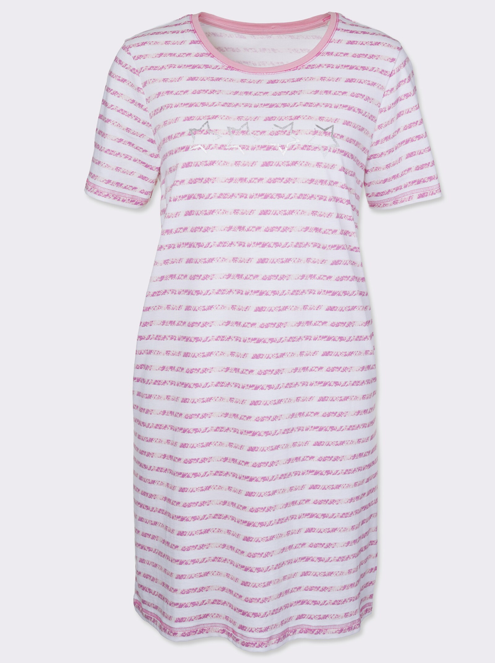wäschepur Kurzarm Sleepshirts - erika + erika-gestreift