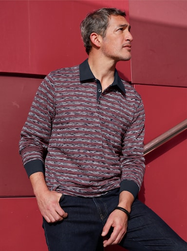 Marco Donati Longsleeve - marine/bordeaux