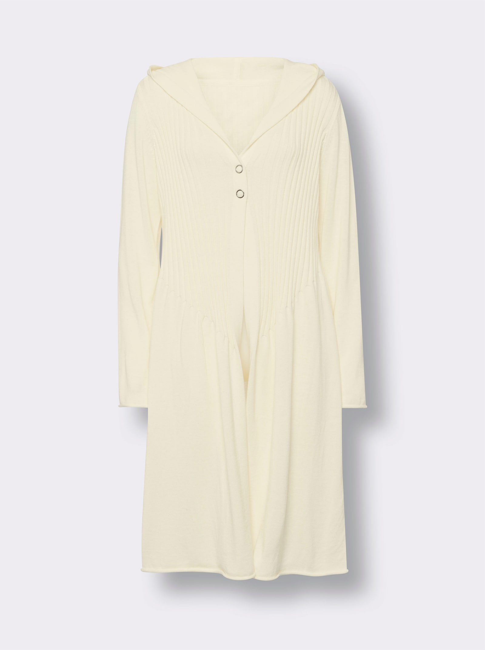 heine Strickmantel mit Kapuze - champagner