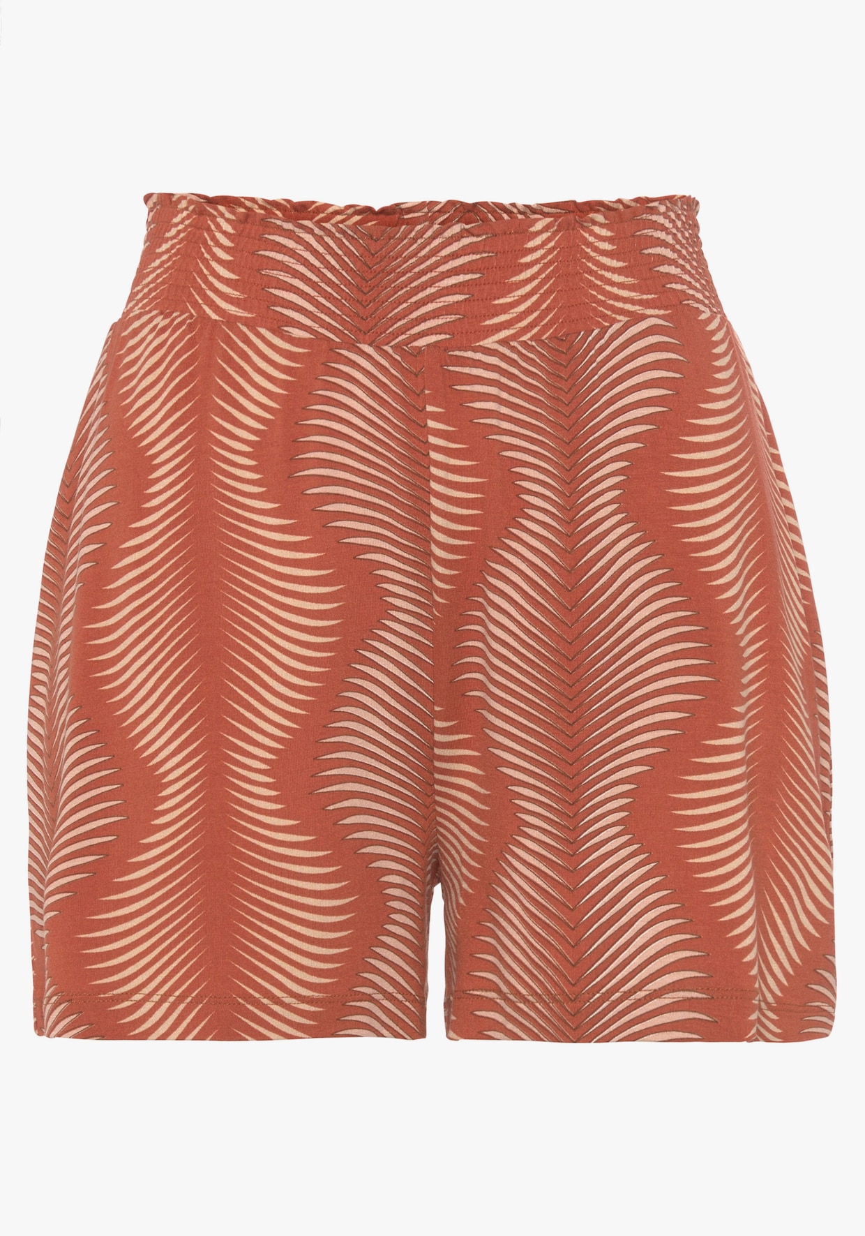 LASCANA Short de pyjama - terre cuite imprimé
