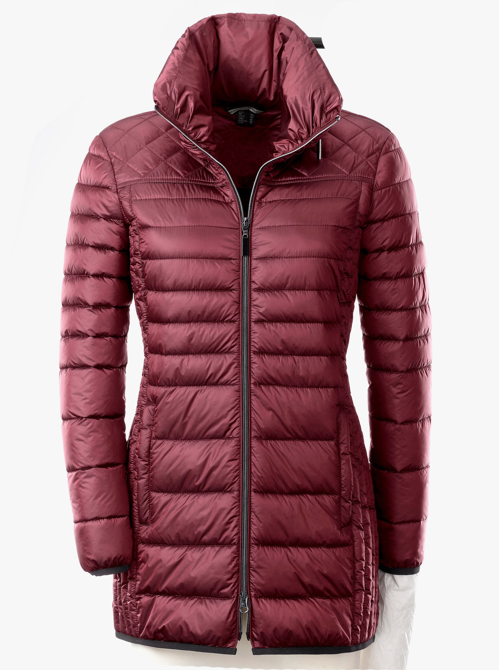 Steppjacke mit dezentem Glanz - bordeaux