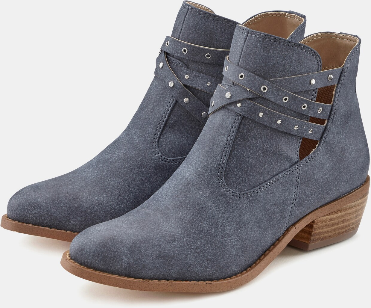 LASCANA Stiefelette - blau