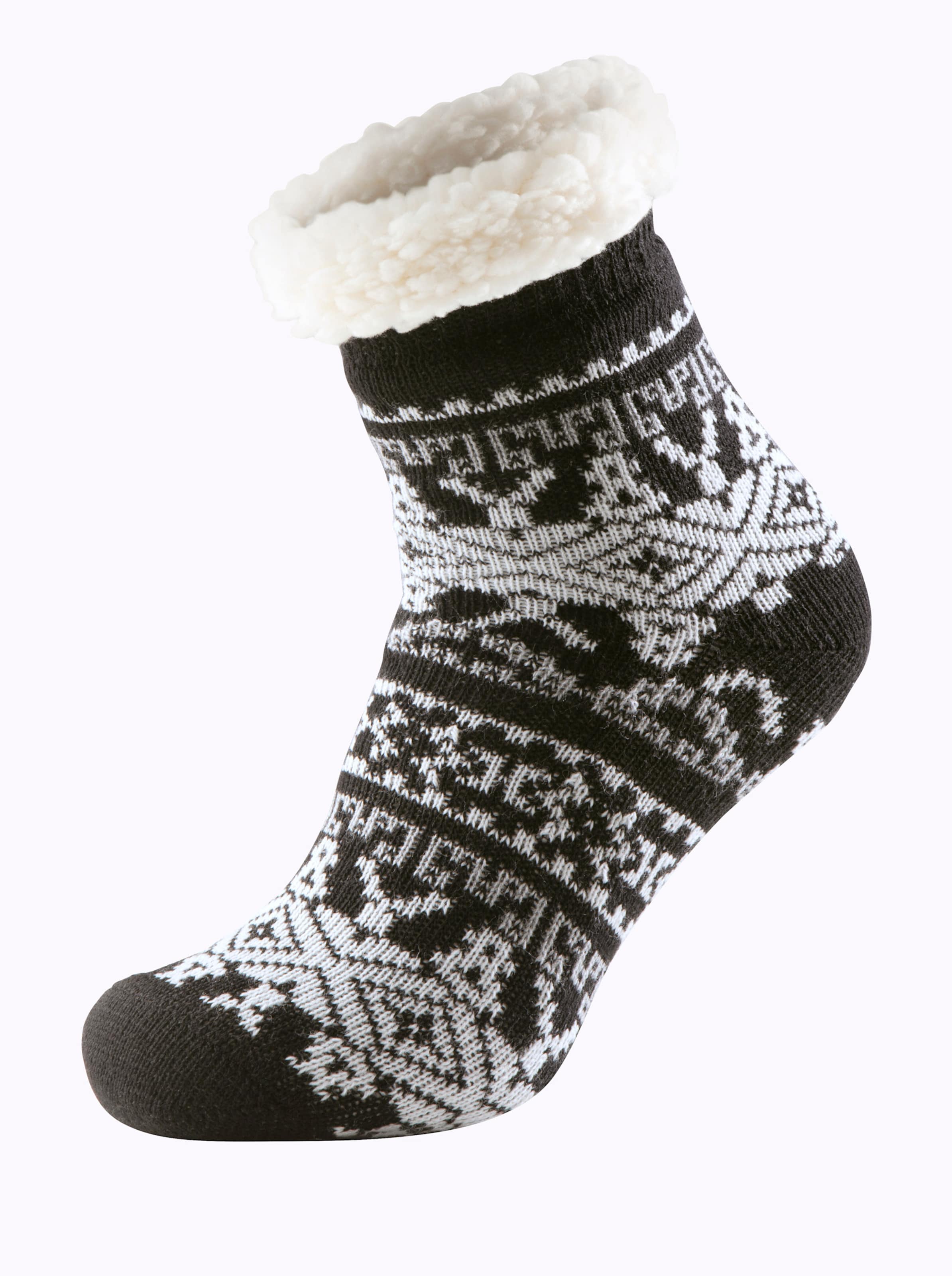 Witt Damen Socken, schwarz-weiß