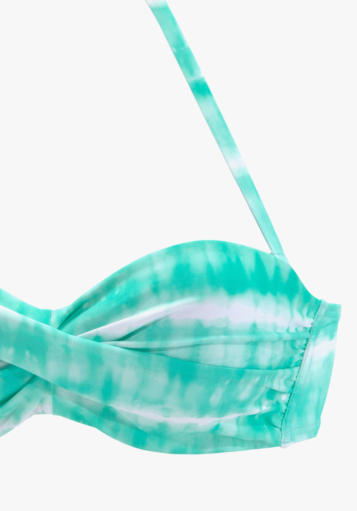 s.Oliver Beugelbikinitop - turquoise/wit