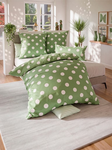 wäschepur Bettwäsche - eucalyptus-weiß