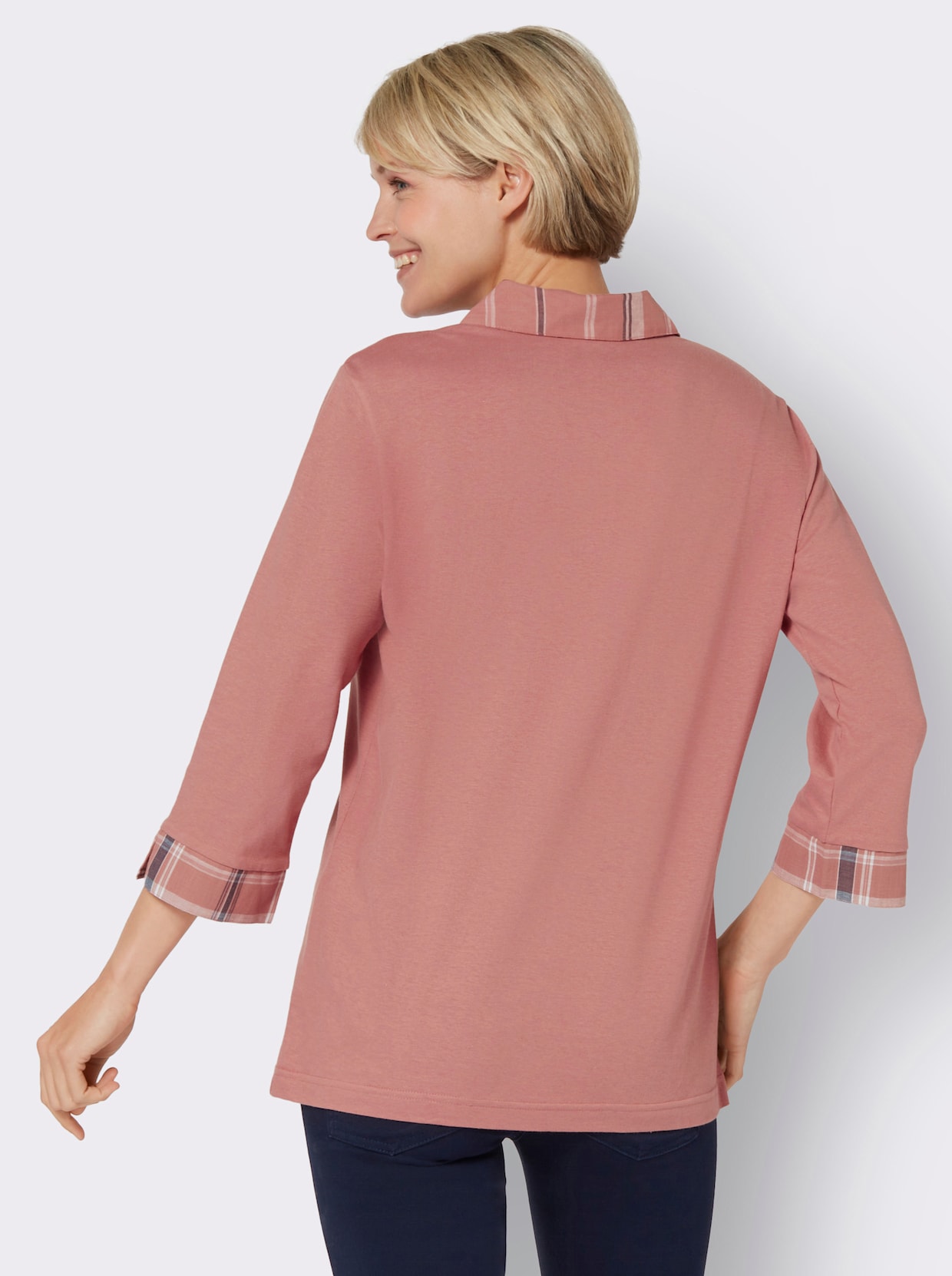 3/4-Arm-Shirt - rosenholz