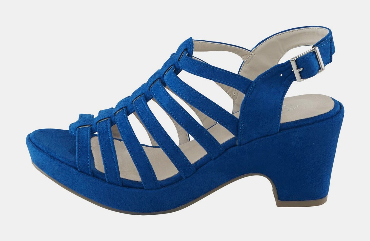 Andrea Conti sandaaltjes - koningsblauw