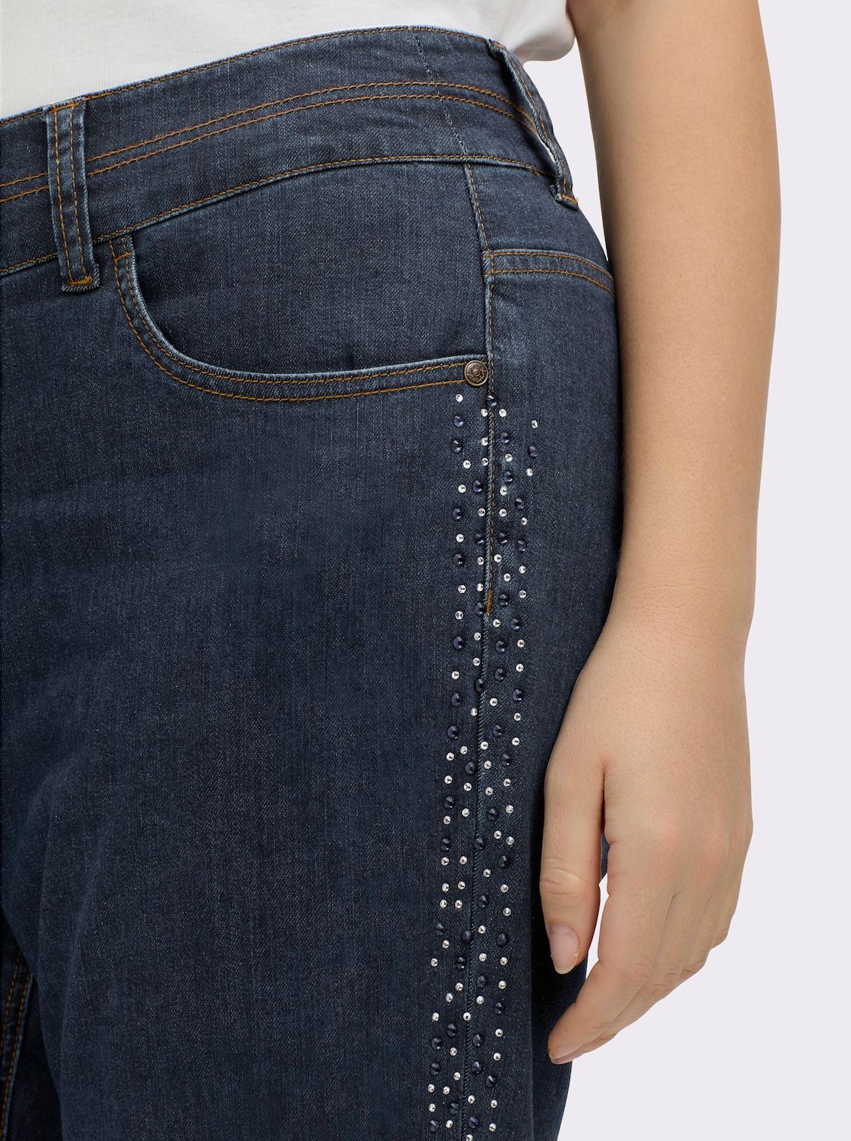 sheego Gerade Jeans - dark blue