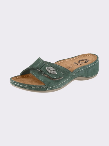 Mubb Pantolette mit Memory-Fußbett, Weite H - jade