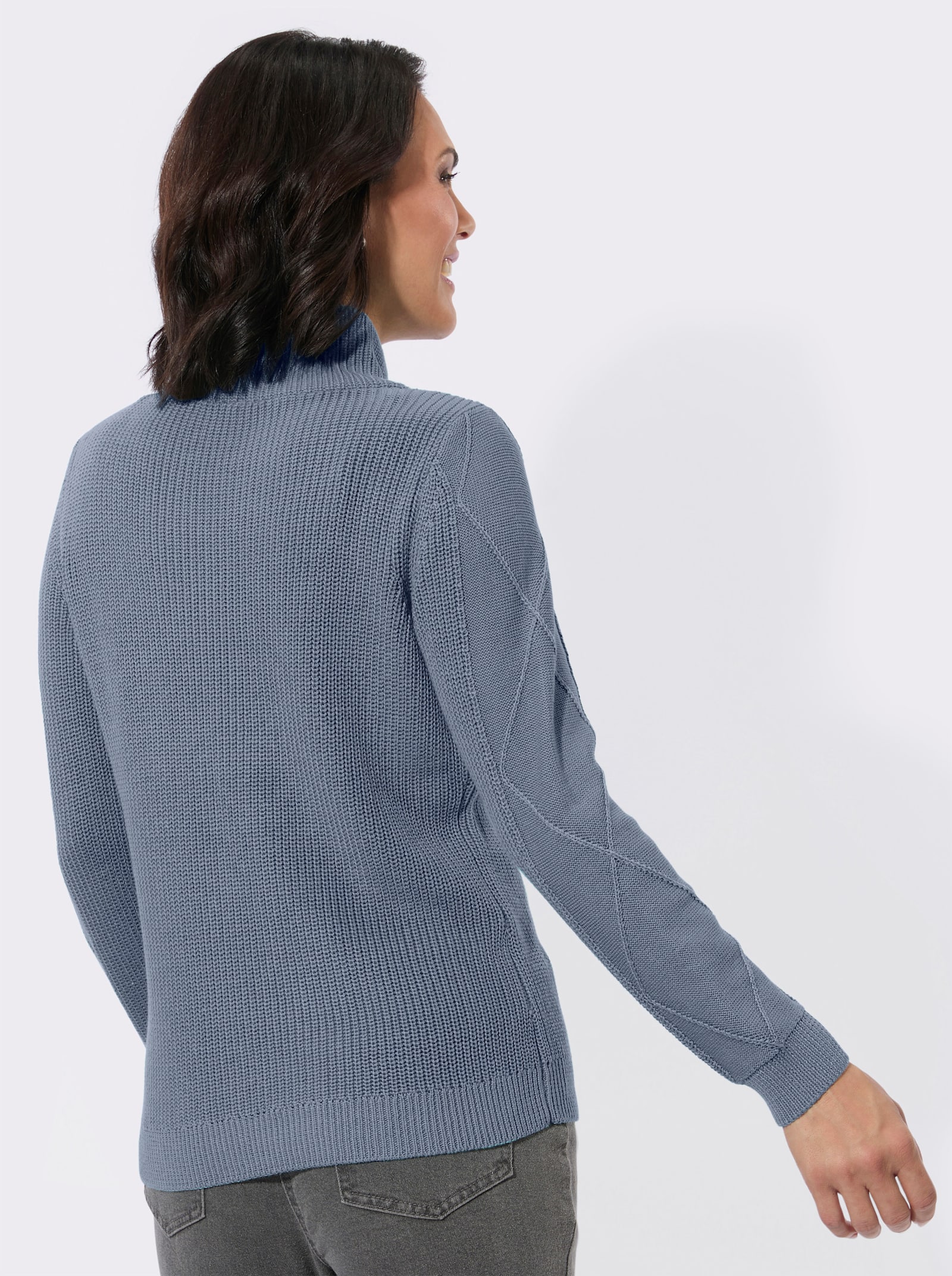 Pullover - taubenblau
