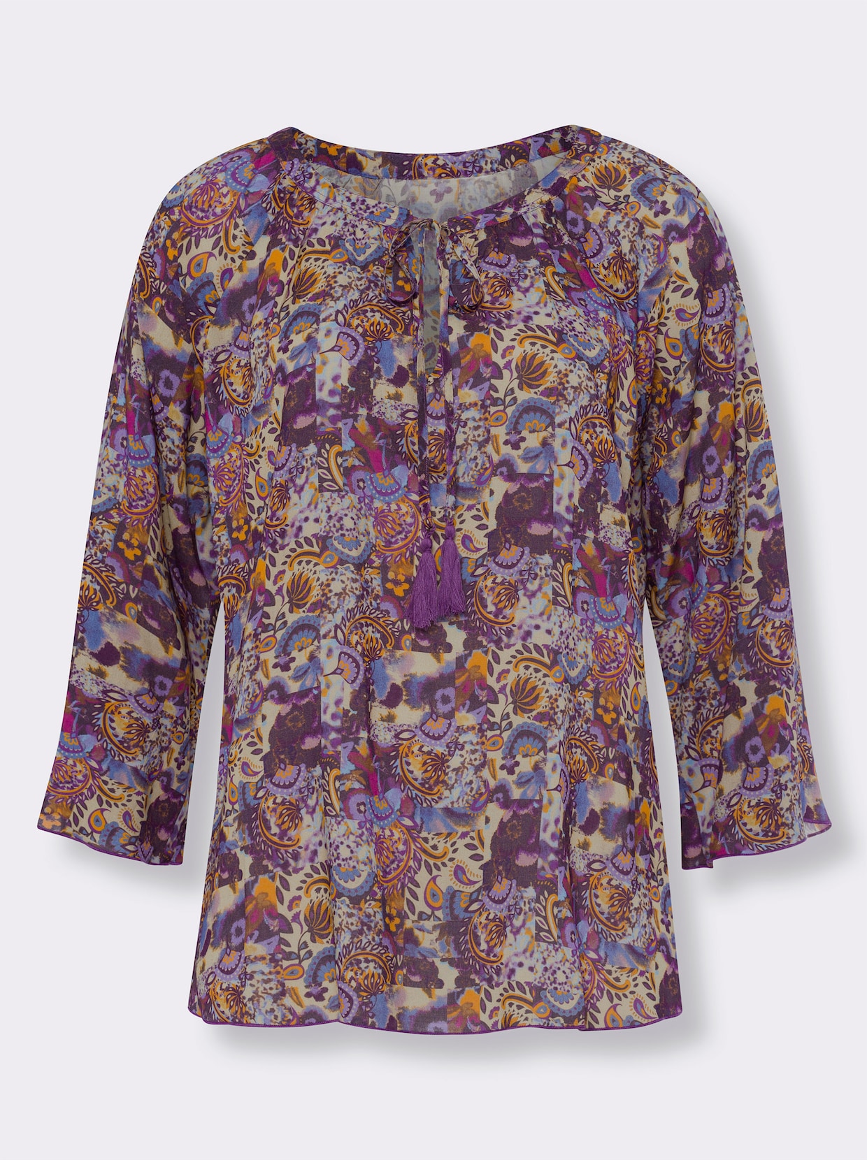 heine Blouse met print - paars-zand bedrukt