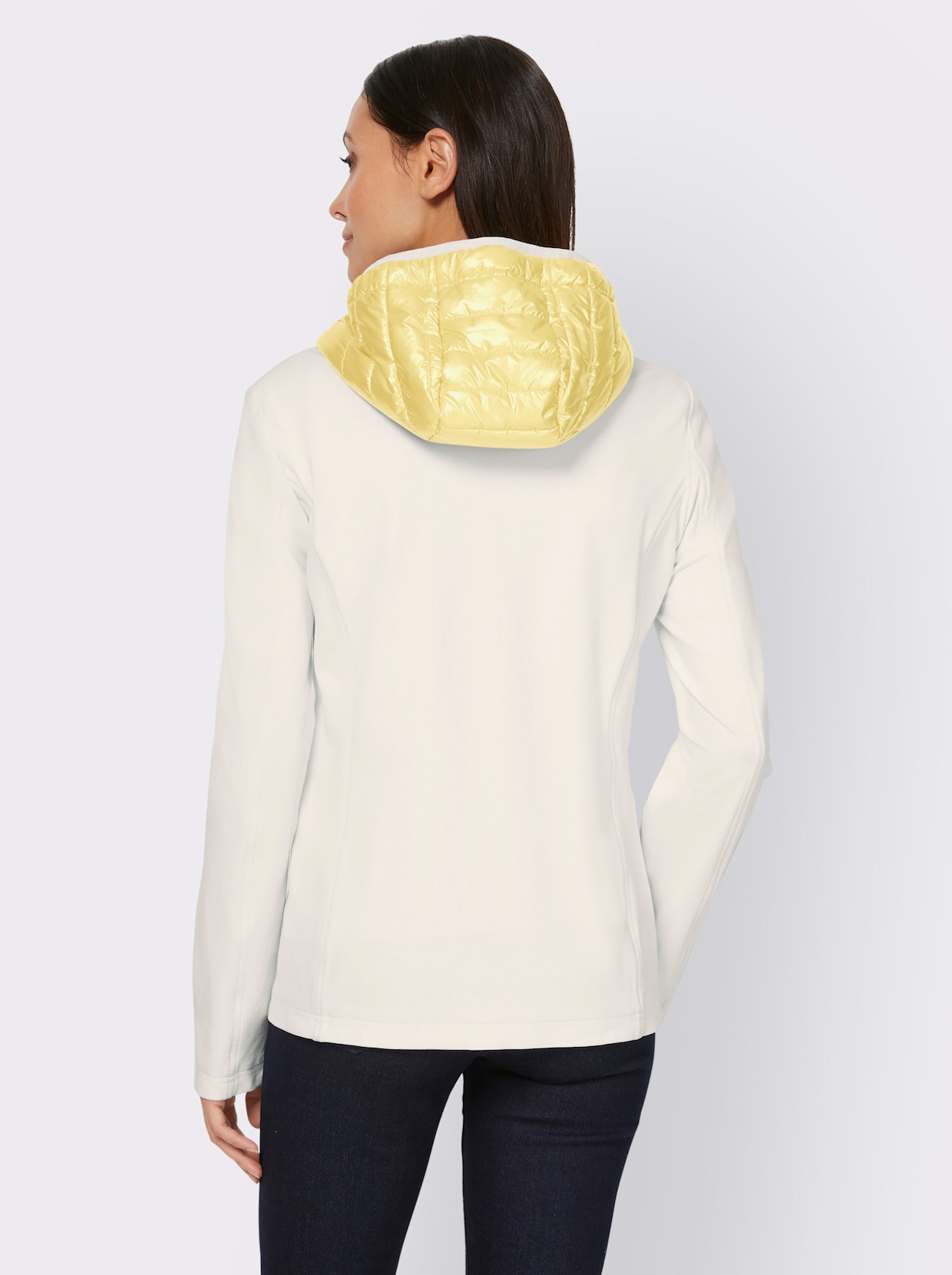 heine Veste - jaune citron-écru à motifs