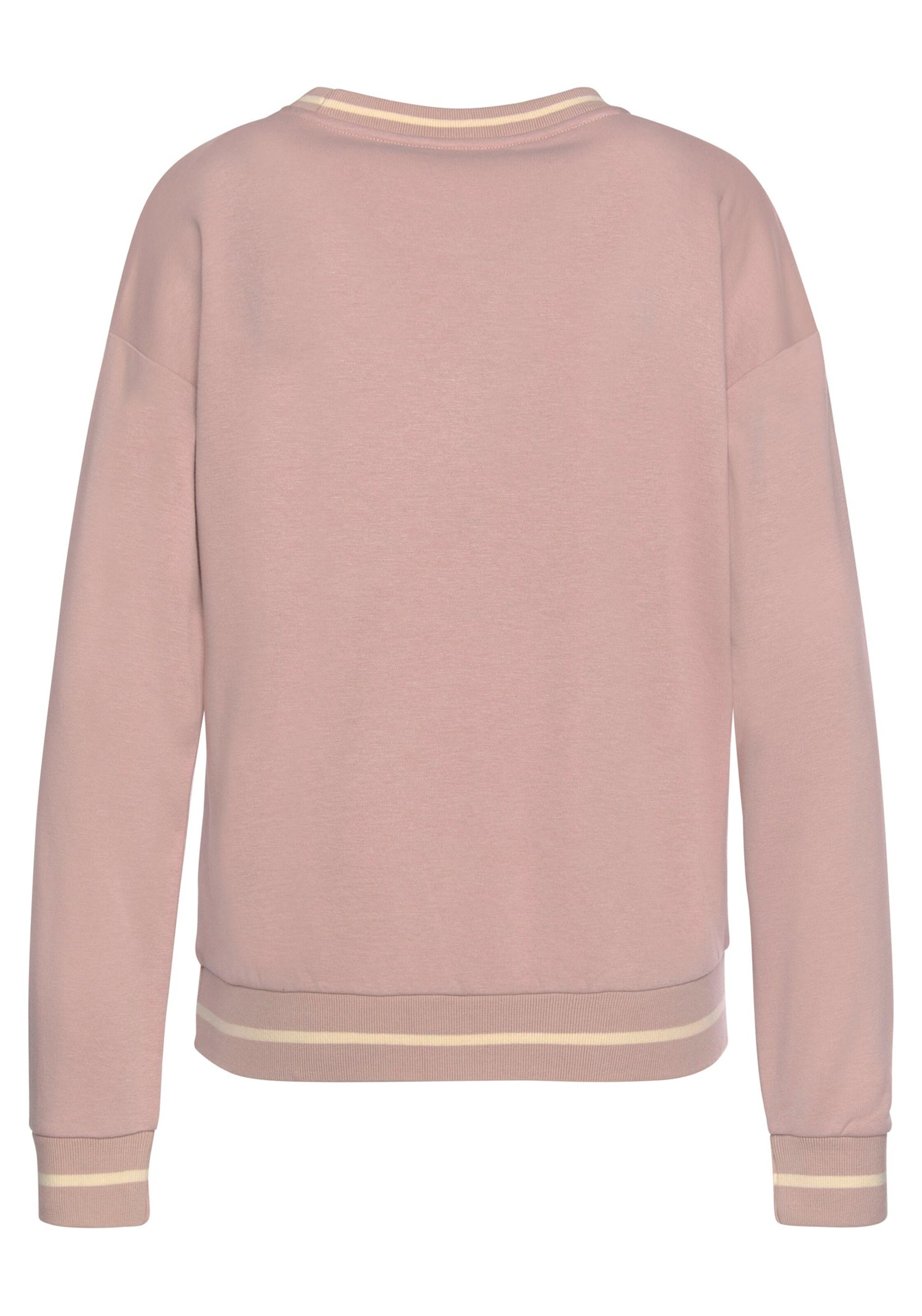 Damenmode Shirts LASCANA Sweatshirt in rosé 