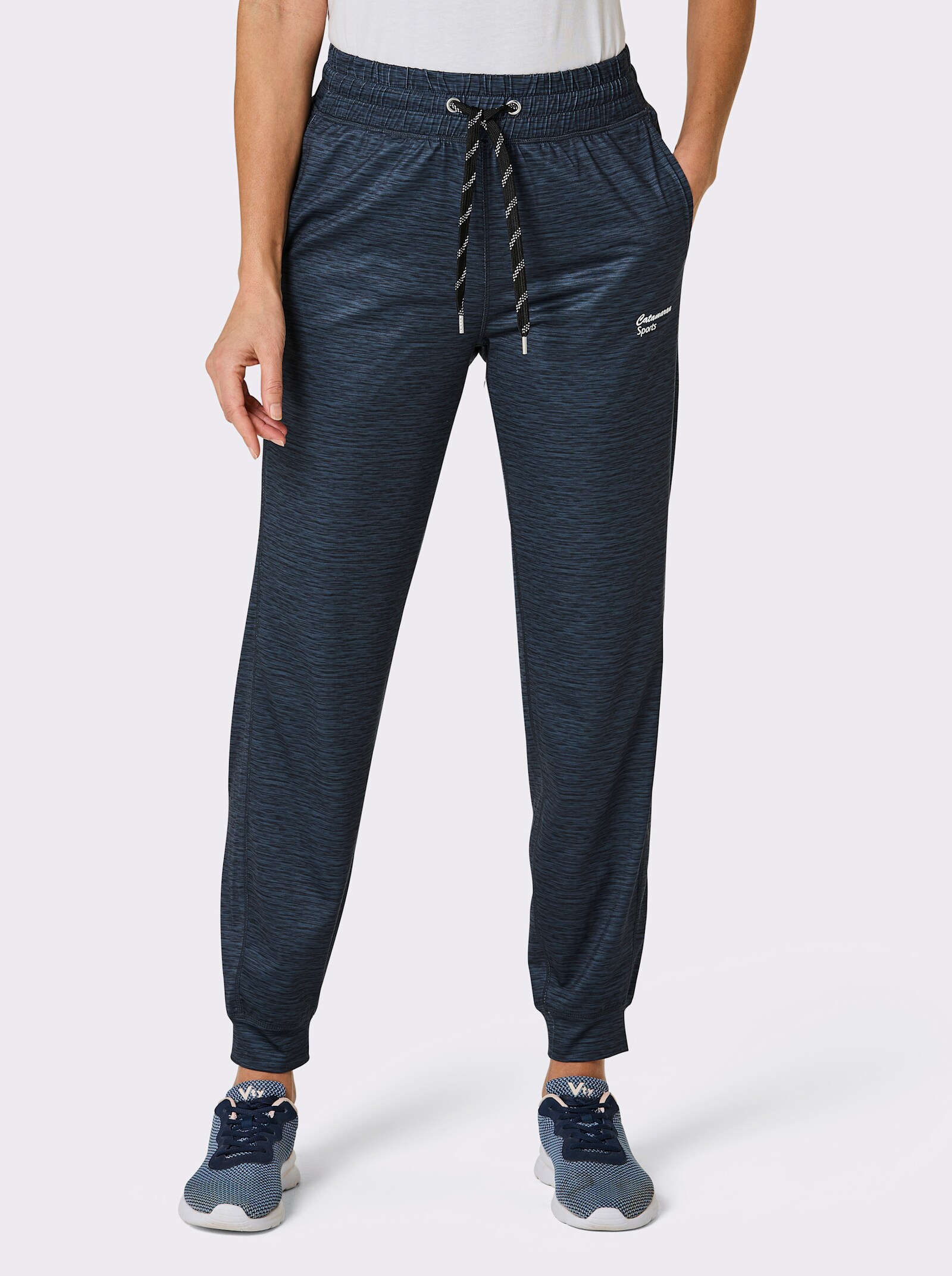 Catamaran Sports Funktionshose mit rückwärtigem Passformsattel - dunkelblau-meliert