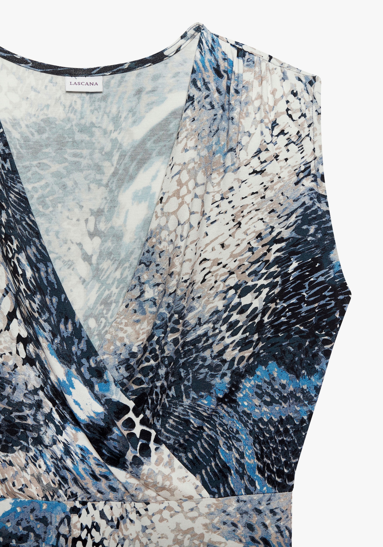 LASCANA Shirttop - blau bedruckt