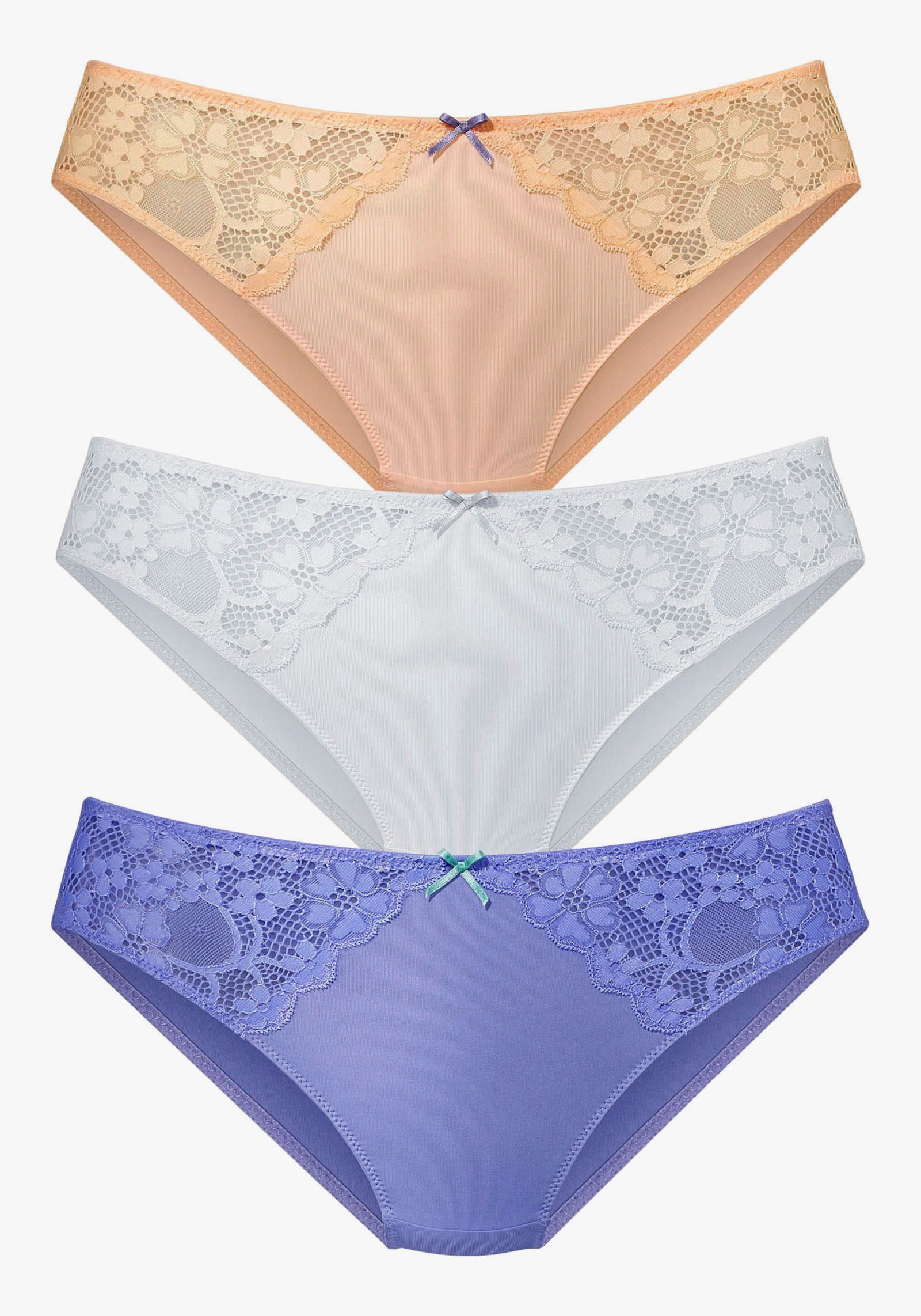 petite fleur Slip - blau+mandarine+weiß